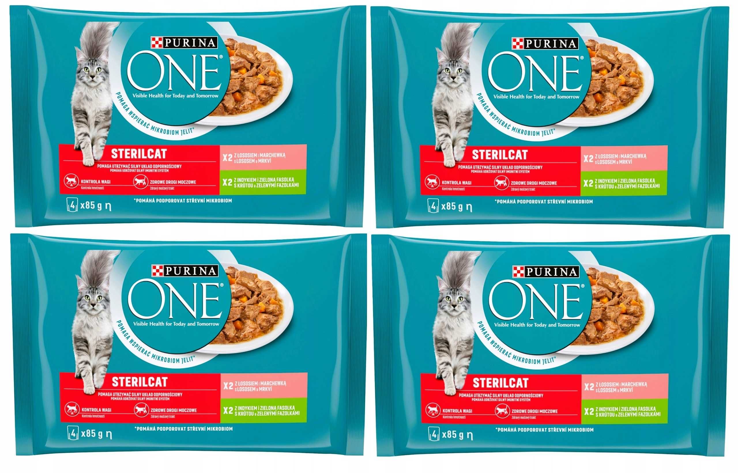 Mokra Karma PURINA ONE STERILCAT łosoś i indyk 16x 85g