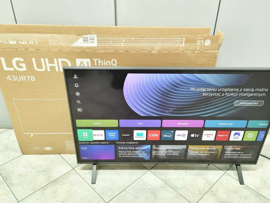 Telewizor LG 43UR781C0LK 43" 4K UHD AI THINQ/ Lublin