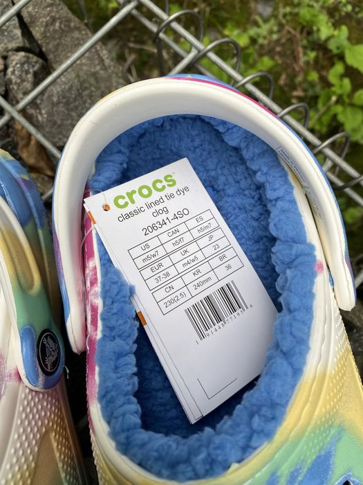 РОЗПРОДАЖ Утеплені крокси Crocs зимові тапки капці голубі Оригінал