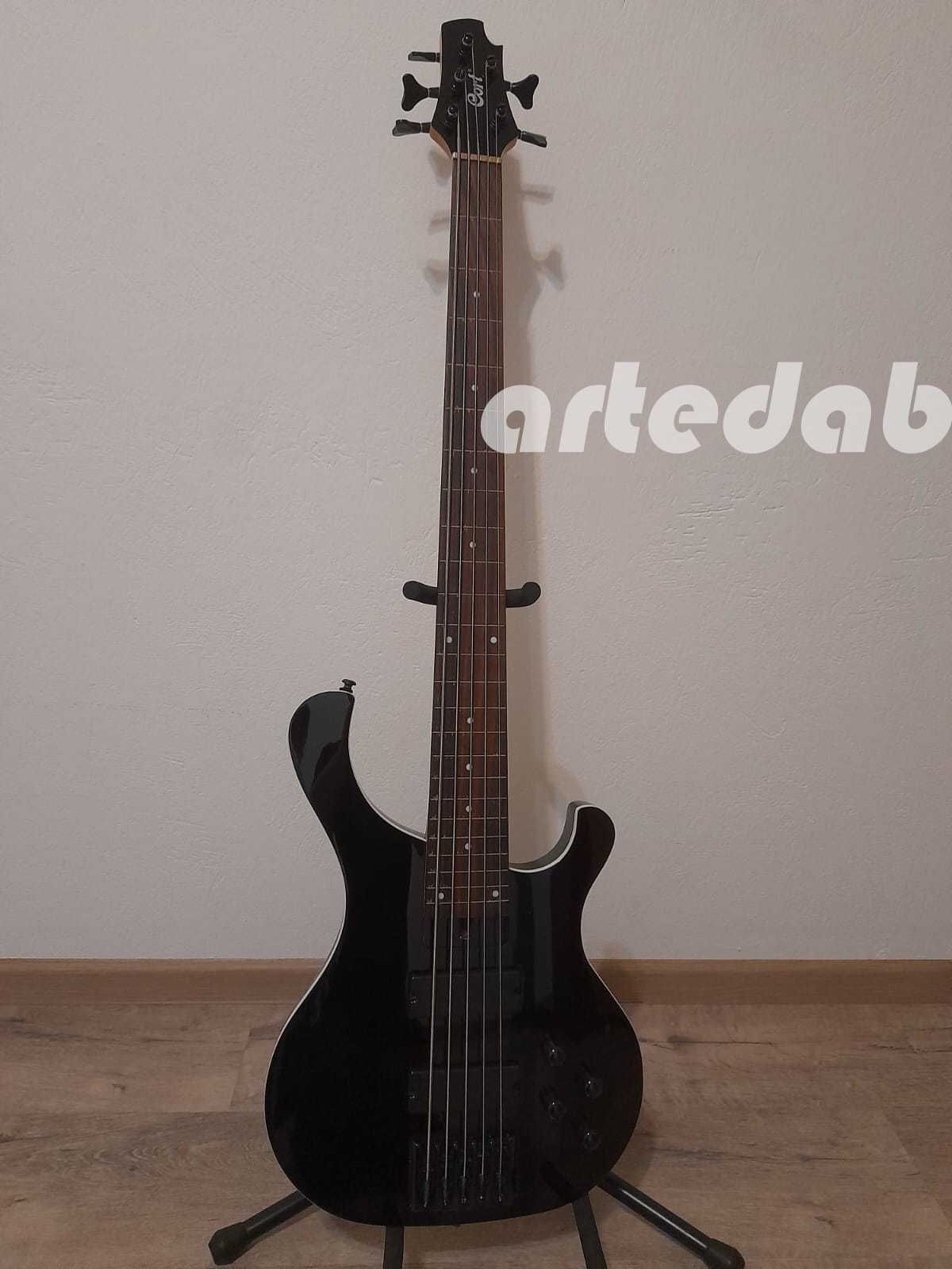 Cort T35 gitara basowa V aktywna fretless 5 strun WYSYŁKA