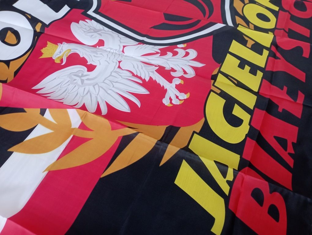 Flaga Jagiellonia Białystok Polska 90 x 60 nowa
