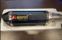 Прямоток глушитель акрапович Akrapovic 37 cм наклейка 38/51 Эндуро KTM