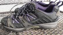 Merrell ténis cinza e roxo - tam. 37 / gray & purple sneakers - size 4