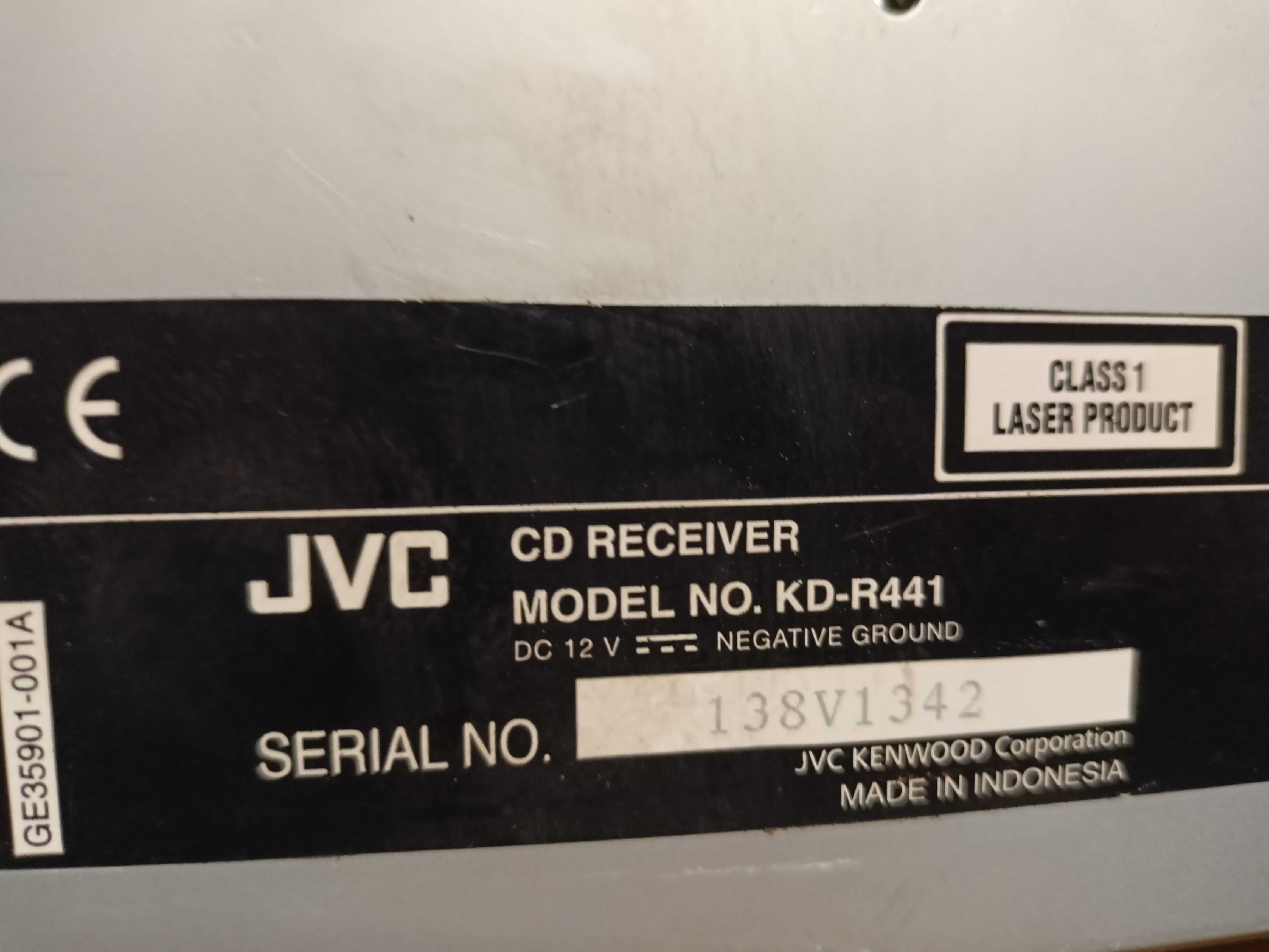 JVC KD-R441 Radio Samochodowe CD MP3 USB