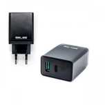 Ładowarka sieciowa Beline 1xUSB i 1xUSB-C 5A 18W czarny/black