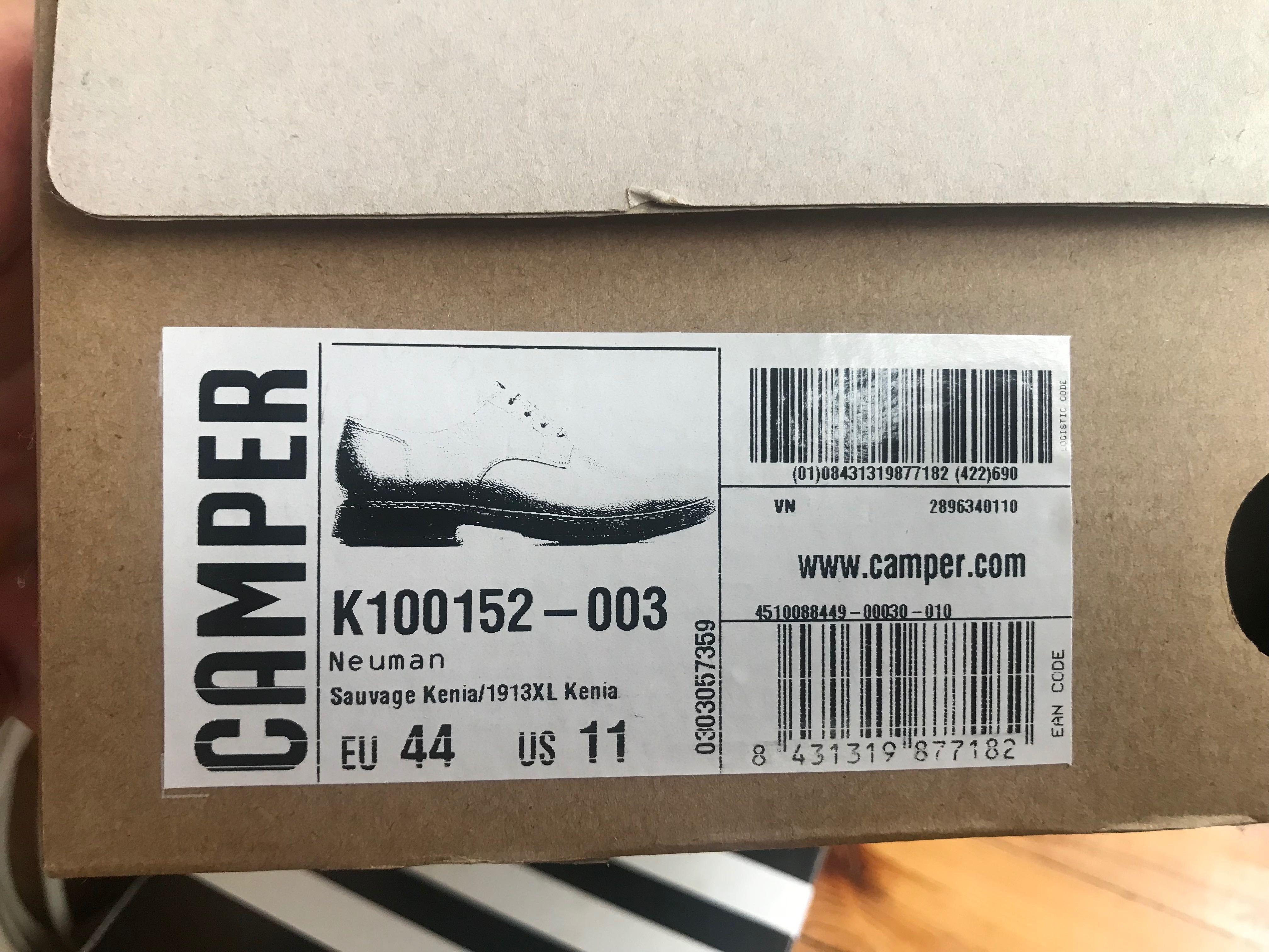Продам шикарні туфлі-оксфорди Camper.Нові!Привезені з США.