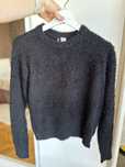 sweterek alpaczkowy czarny damski H&M Divided sweter ciepły