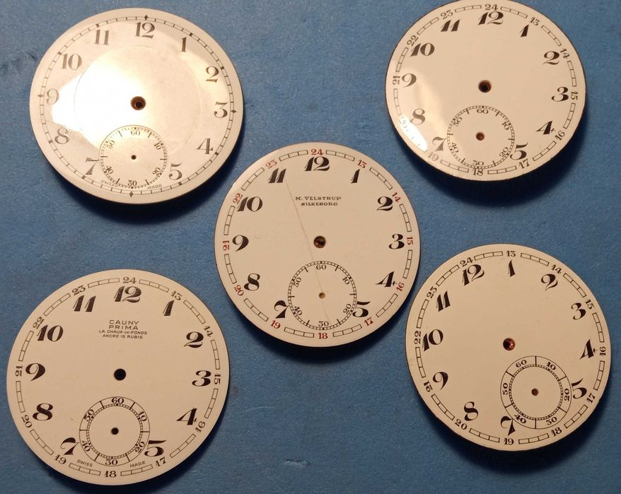 Mostradores relógio bolso