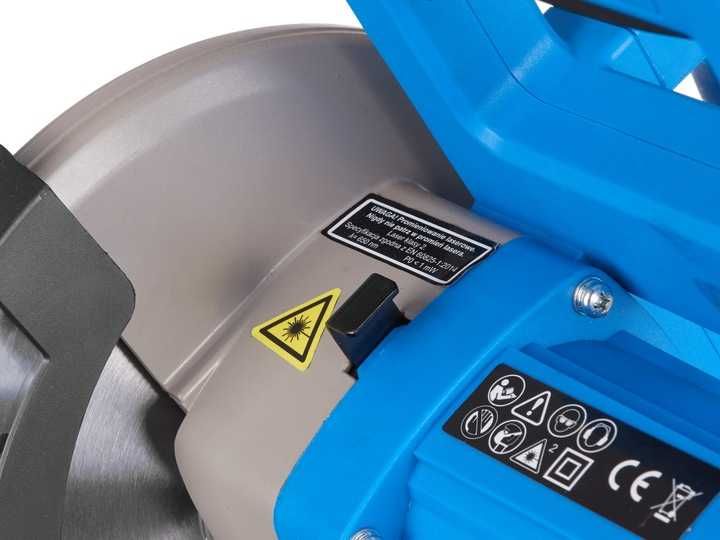 Piła ukośnica z posuwem 1700W 210mm laser pilarka do drewna G80820