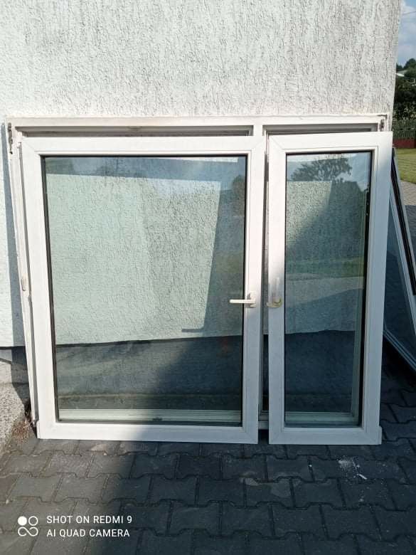 Okno plastikowe dwuskrzydłowe