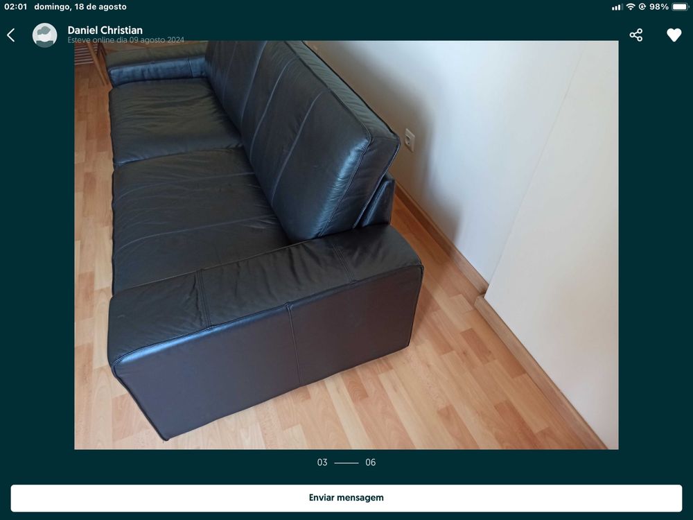 Sofa ikea de pele