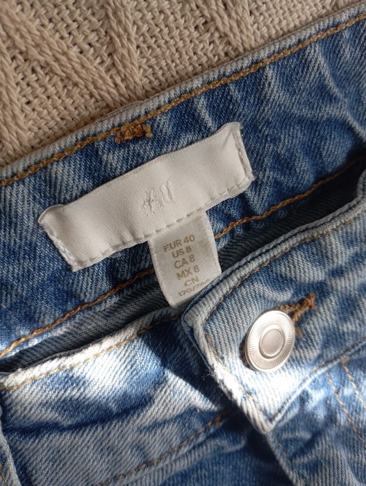 H&M 38-40r MOM jeansy z bardzo wysokim stanem