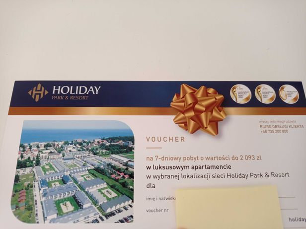 Voucher Hotel HOLIDAY PARK&RESORT ważny do 2026 r.