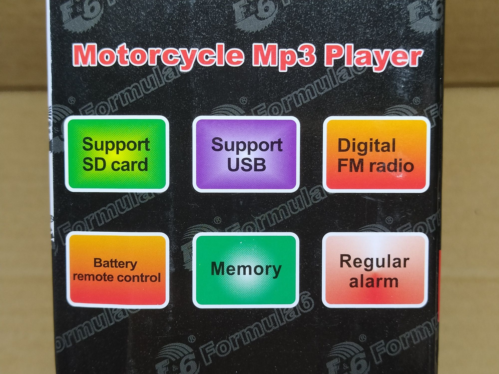 Аудиосистема мото колонки 20W,  MP3/FM/USB/SD с сигнализацией