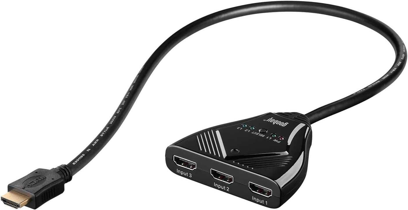 Goobay 60819-GB HDMI Switch for 3-In-1 Out