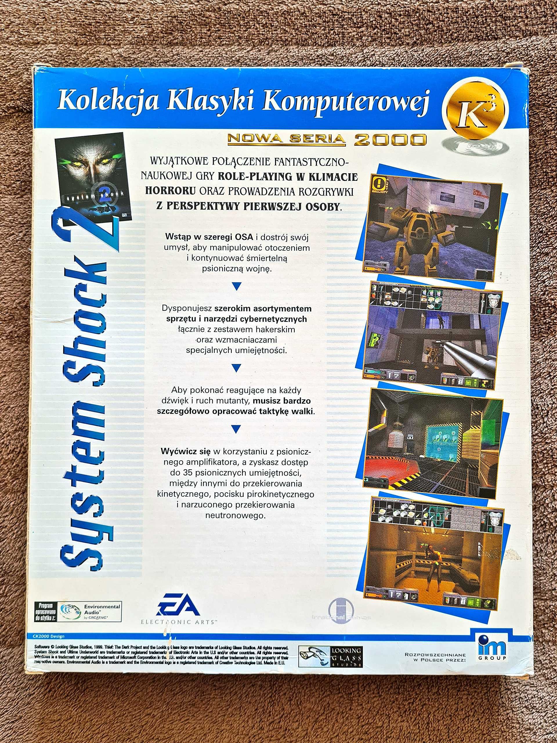 SYSTEM SHOCK 2 II - 1999 - PC CD - Big Box - Wydanie Polskie PL