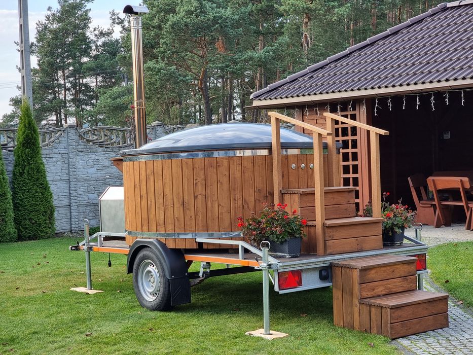 Największa MOBILNA Balia Bania z Jacuzi SPA do WYNAJĘCIA 8-10 osób