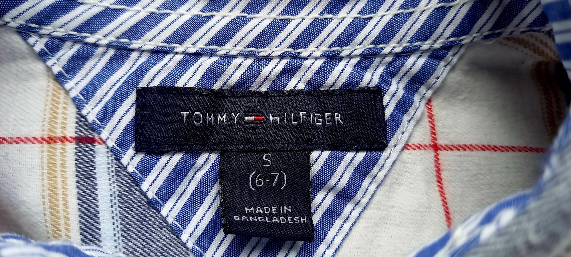 Tommy Hilfiger, koszula w kratkę, roz. 116cm