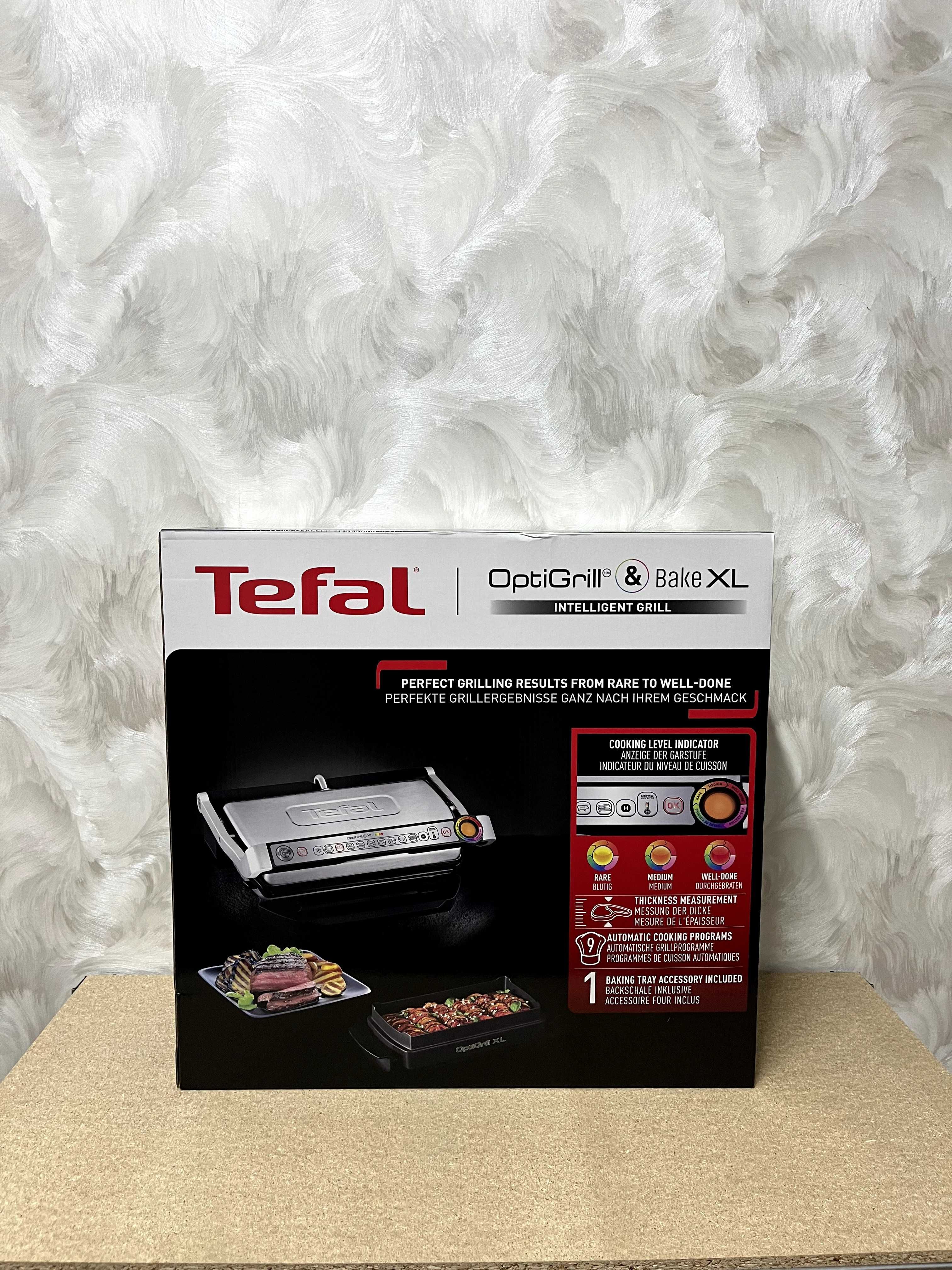 Електрогриль притискний Tefal OptiGrill+ XL GC724D12 Нові, в наявності