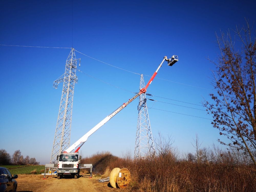 Podnośnik koszowy 43 metry 4x4 dźwigi ruthmann wumag zwyżka