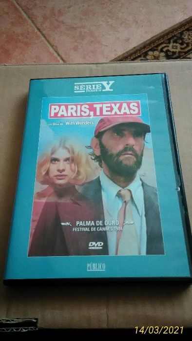 DVD Paris Texas Filme de Wim Wenders Leg.PT Sam Shepard Dean Stockwell