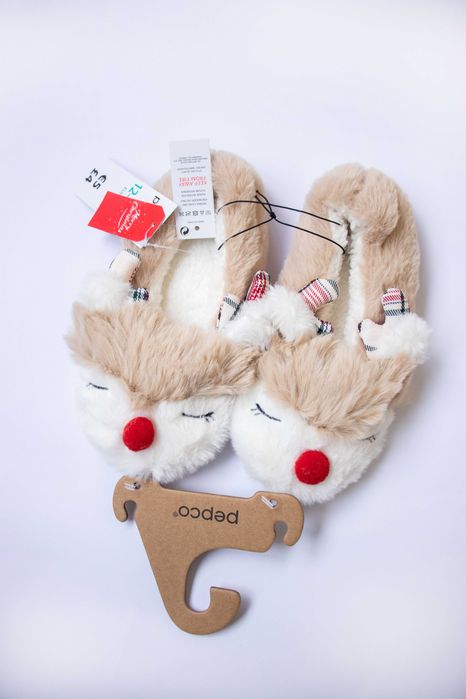 Капці домашні тапки новорічні святкові різдвяні дитячі 24 25 р 30 р 31