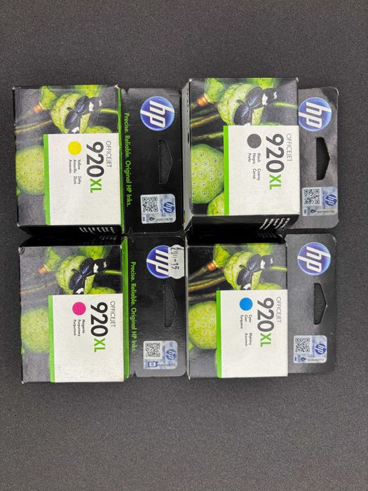 Komplet 4 tuszy HP 920 XL + Zestaw CMY XL (po terminie)