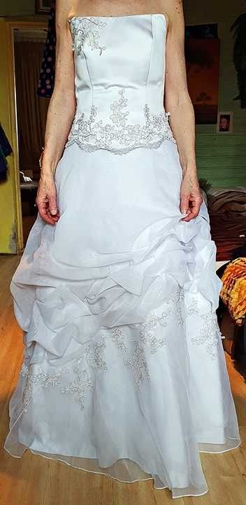 Suknia ślubna DUBER - rozmiar 38, wys.170 - 175cm