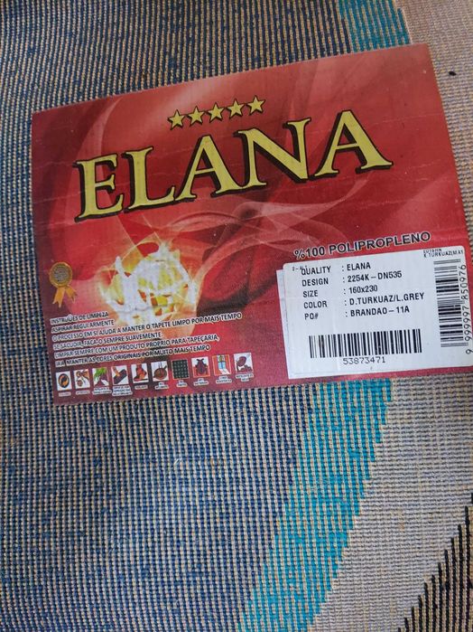 Tapete Elana azul/cinza 160×230cm