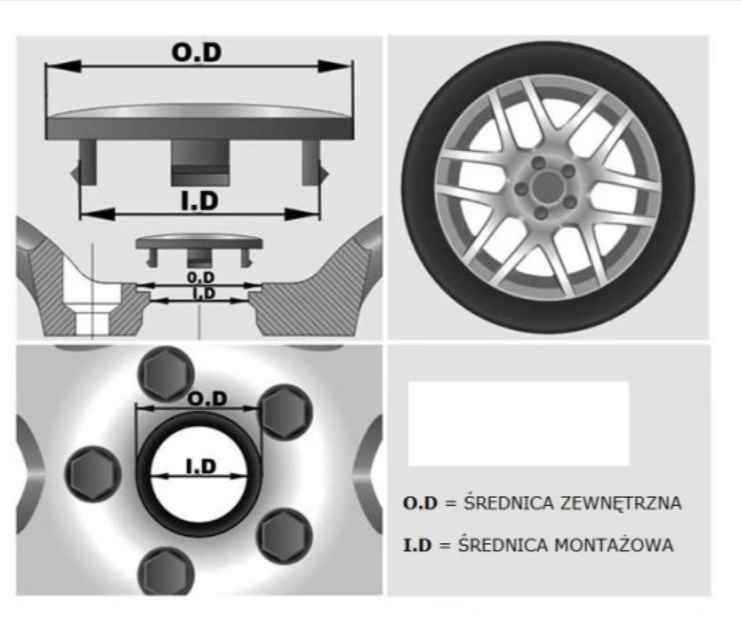 Dekielek SUZUKI znaczki 54 mm Suzuki 54/51 (OL13)