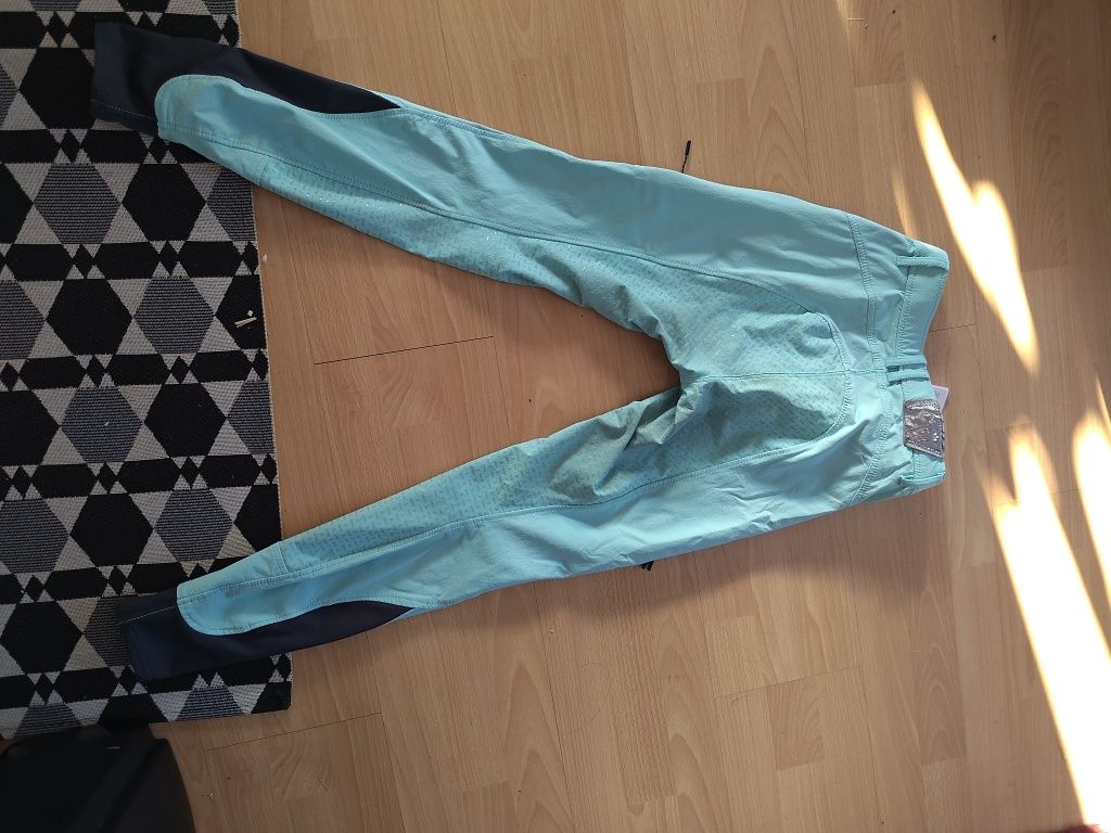 Bryczesy damskie 34 XS bardzo jasnyniebieski HKM CM