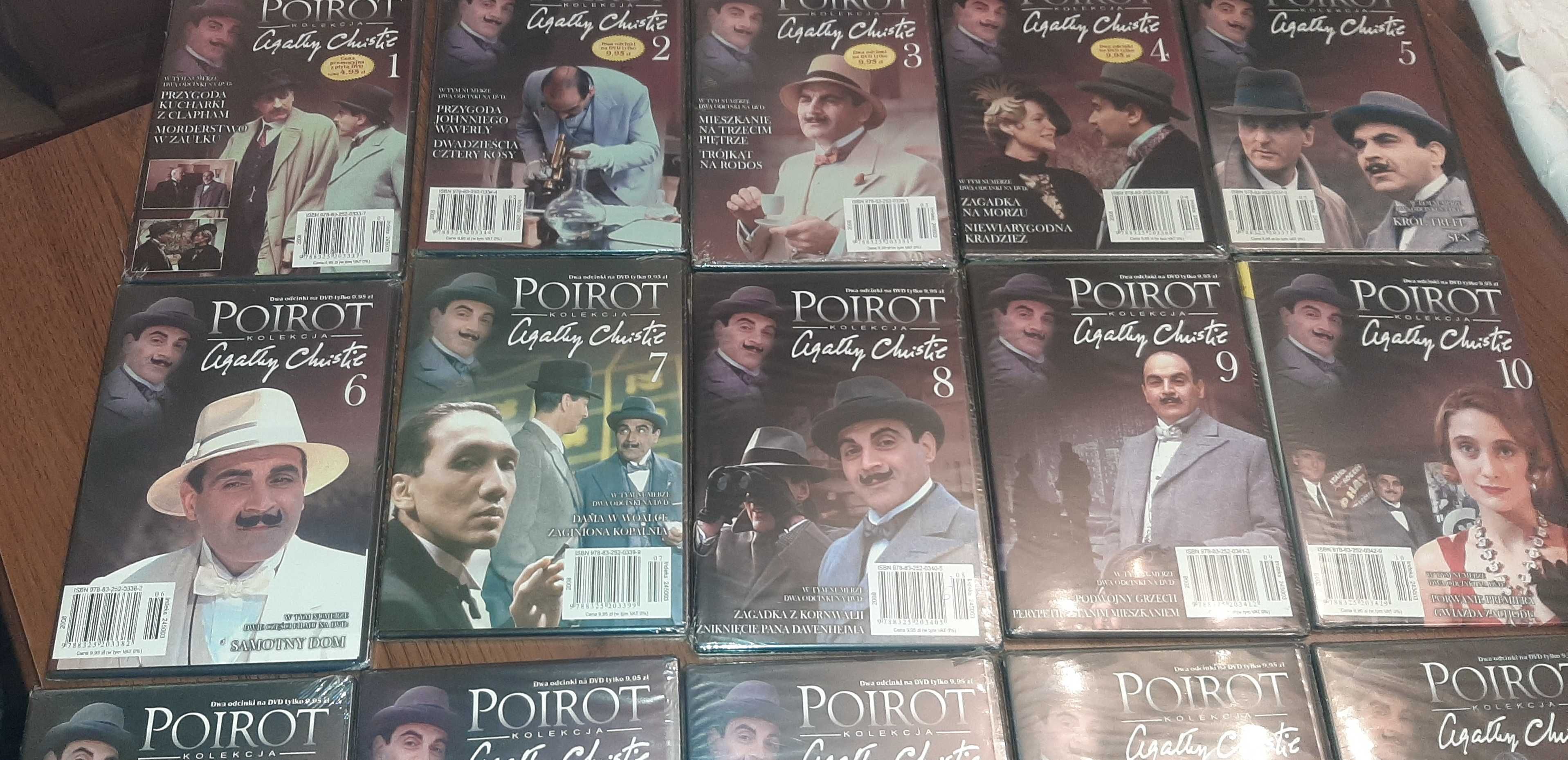 Kolekcja Agathy Christie serial Poirot na 47 DVD