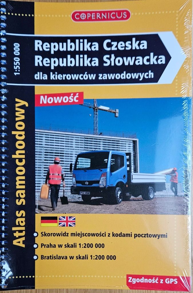 Atlas Republika Czeska Republika Słowacka dla kierowców zawodowych