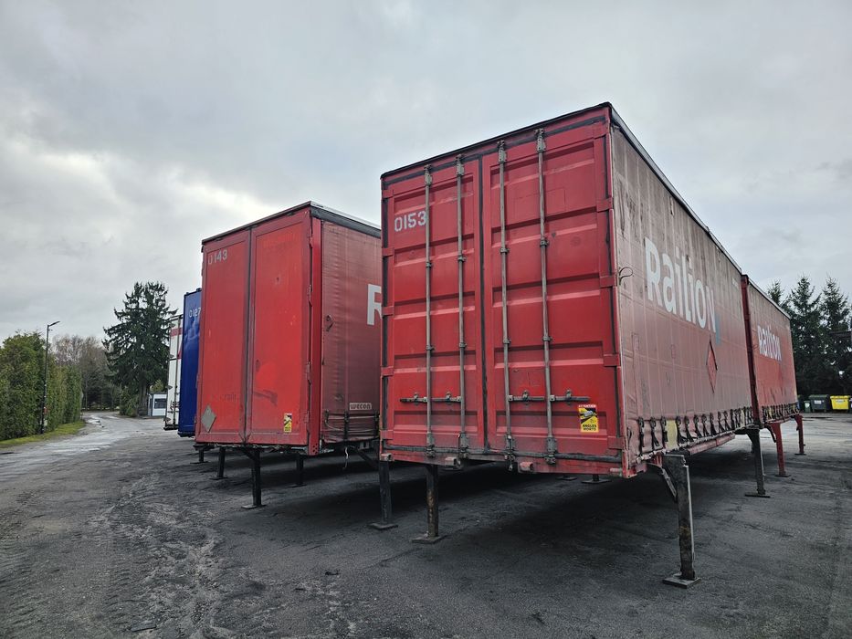 Kontener plandeka BDF zabudowa zestaw tandem