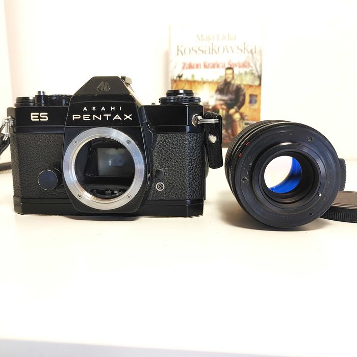 Analogowa Lustrzanka Asahi Pentax ES - Electro Spotmatic z 135 mm 2,8