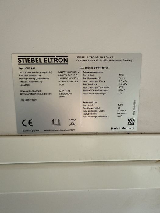Wieża hydrauliczna Stiebel Eltron HSBC 200 do pomp ciepla