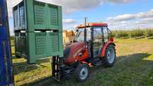 Ursus 3502 Massey Ferguson Ciągnik Sadowniczy Maszt Ładowarka wózek