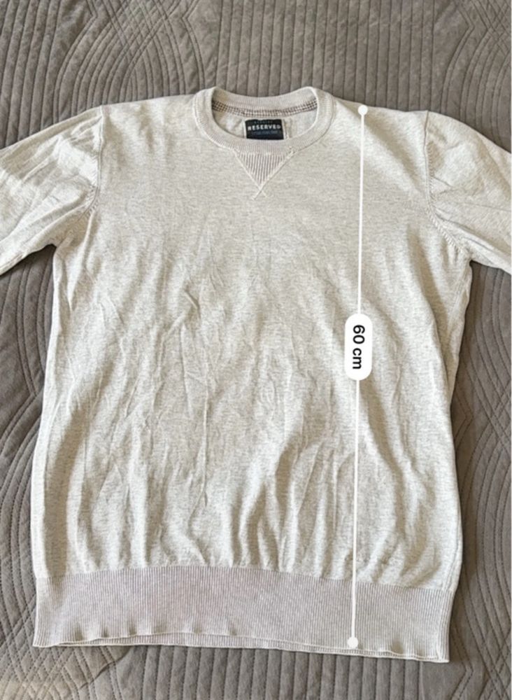 Szary sweter Reserved casual basic elegancki
