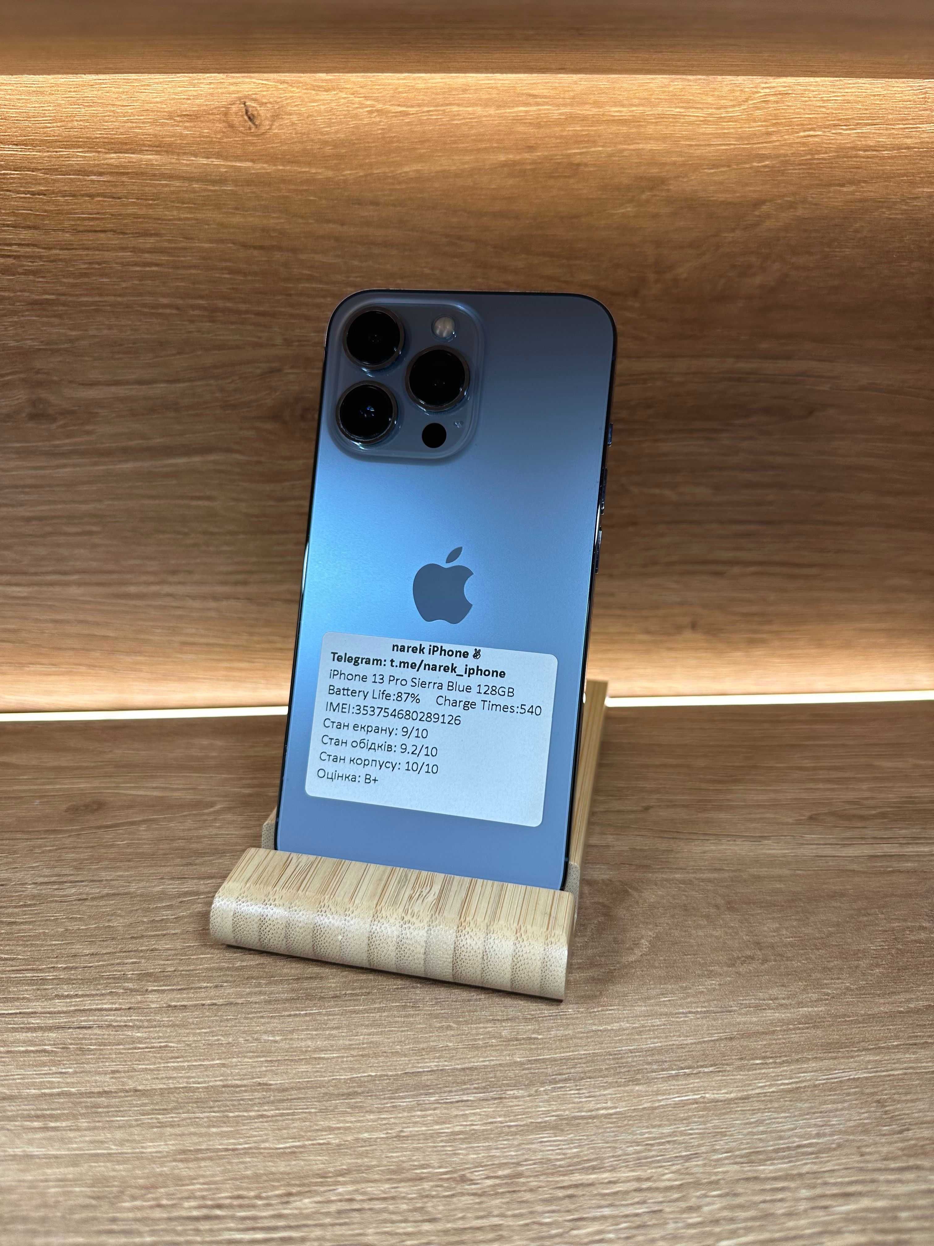 iPhone 13 Pro 128 Sierra Blue!!! З США!!! АКБ: 93%! №: 9126! Неверлок!