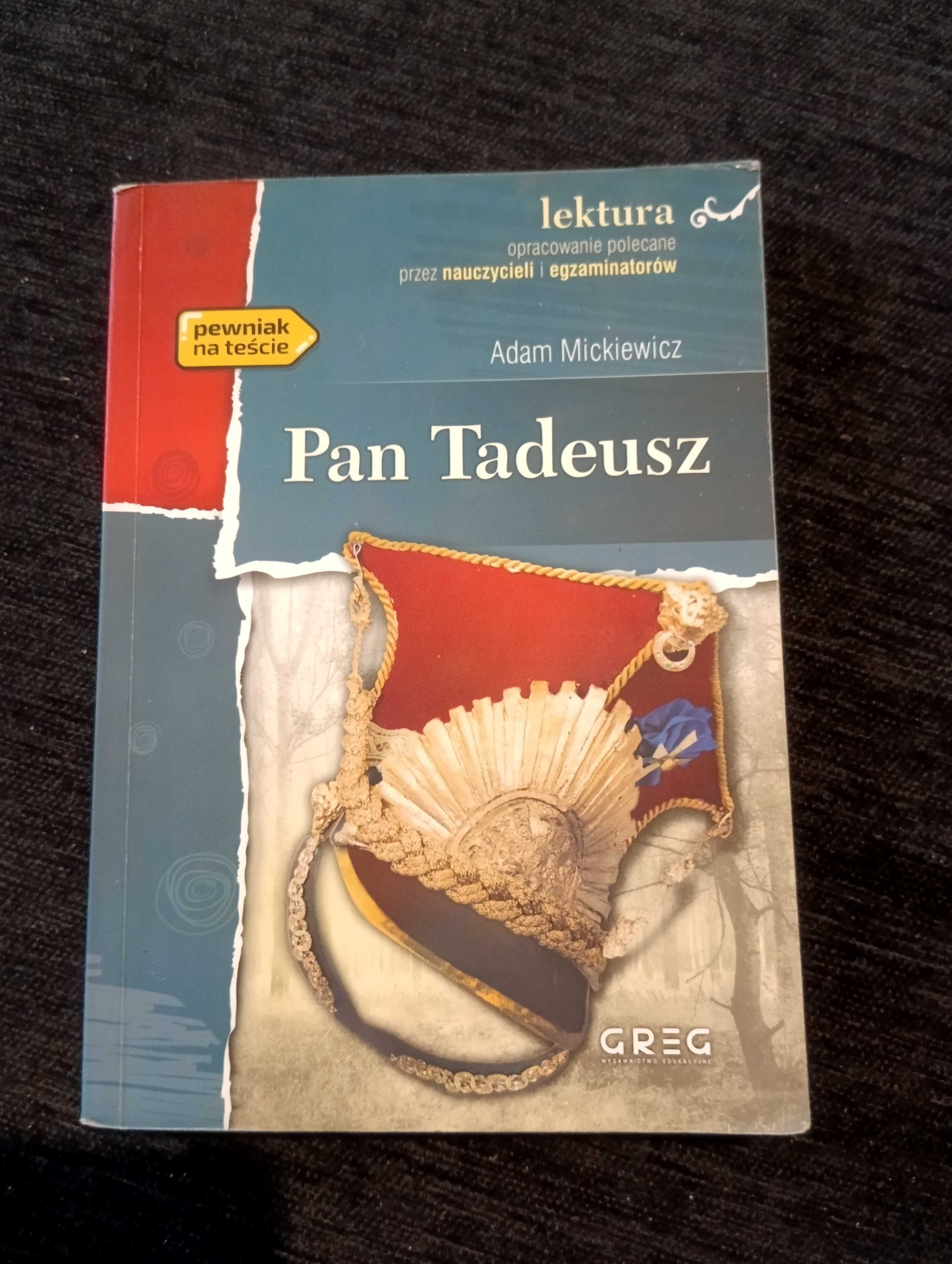 Pan Tadeusz, Adam Mickiewicz, lektura z opracowaniem