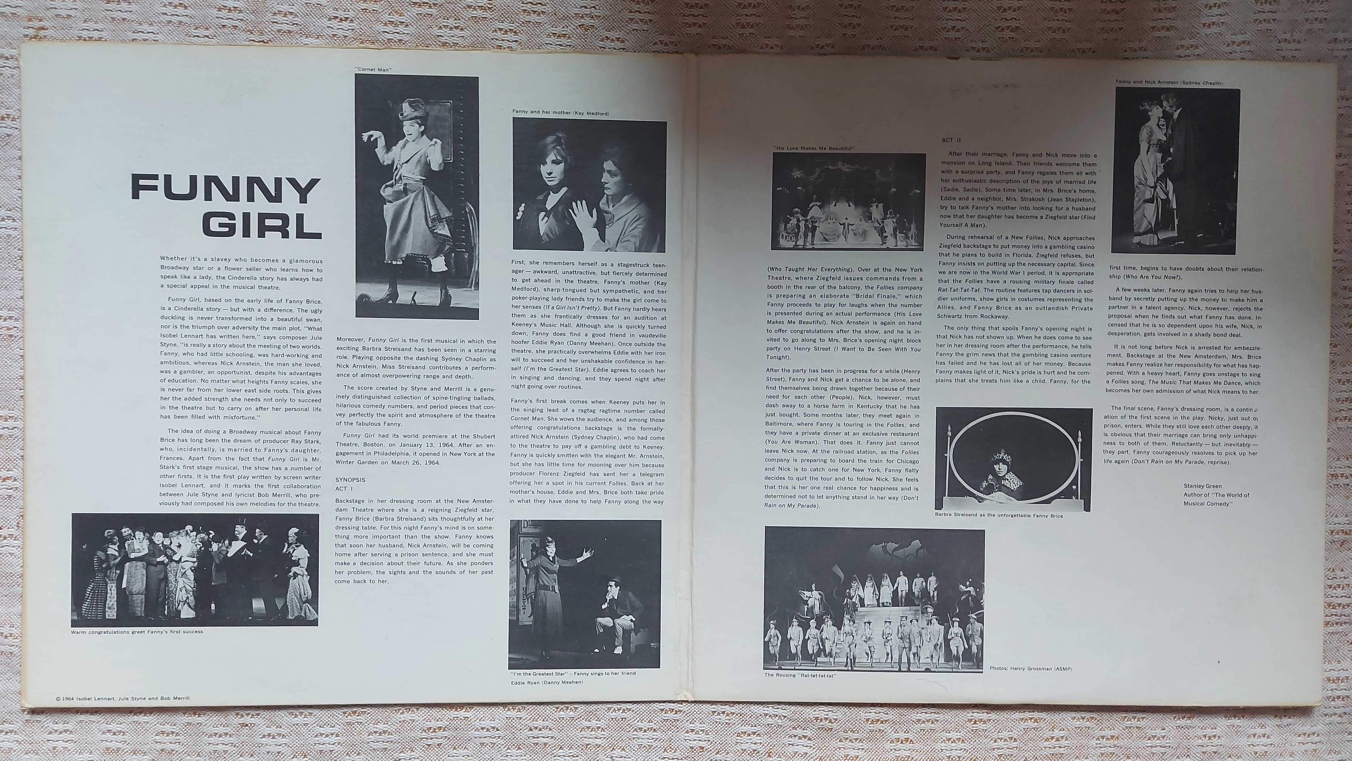 Musical Funny Girl (Original Broadway Cast) Barbra Streisand, Sydney C