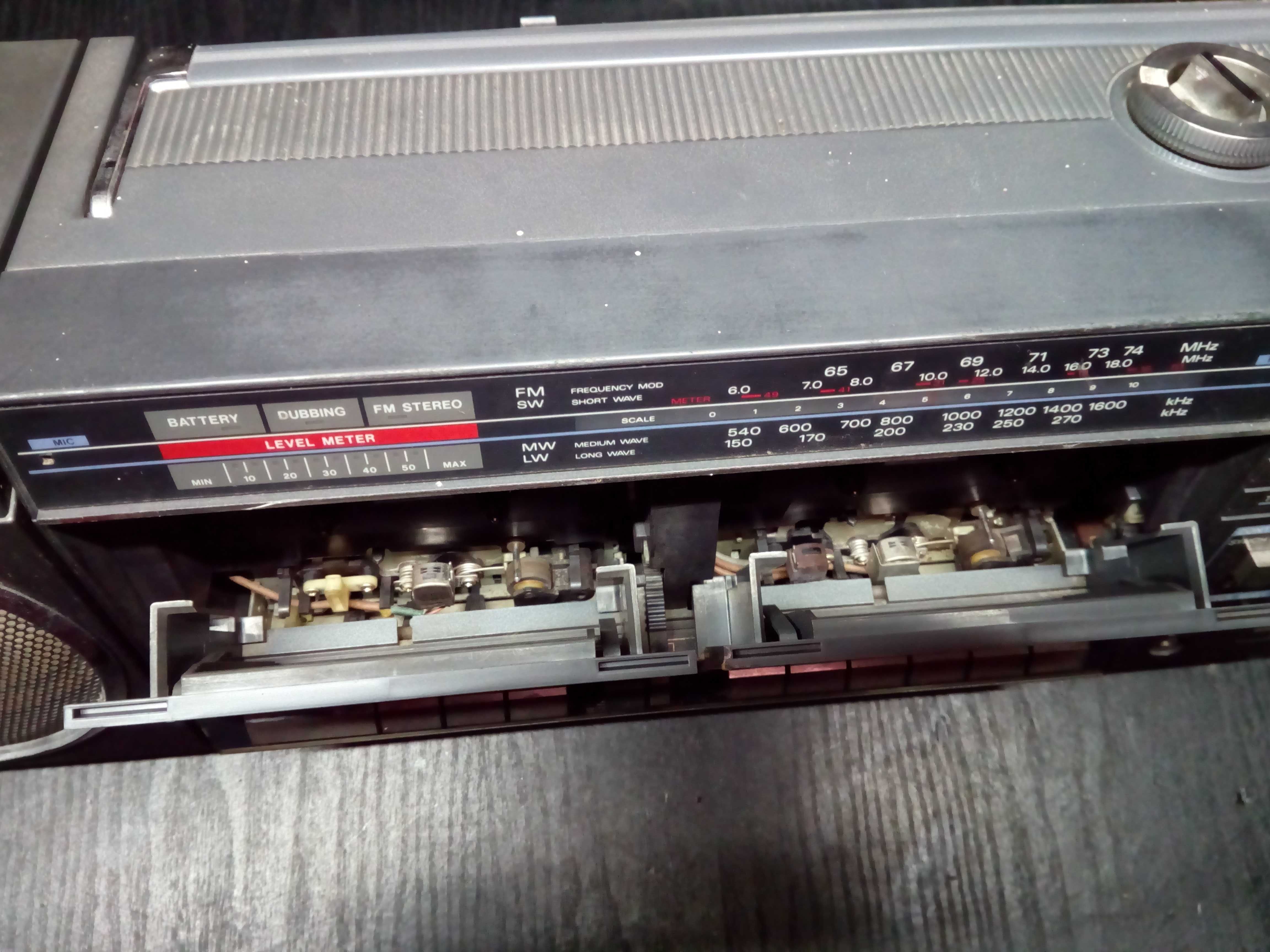 Boombox radio magnetofon aux radyjko sanyo