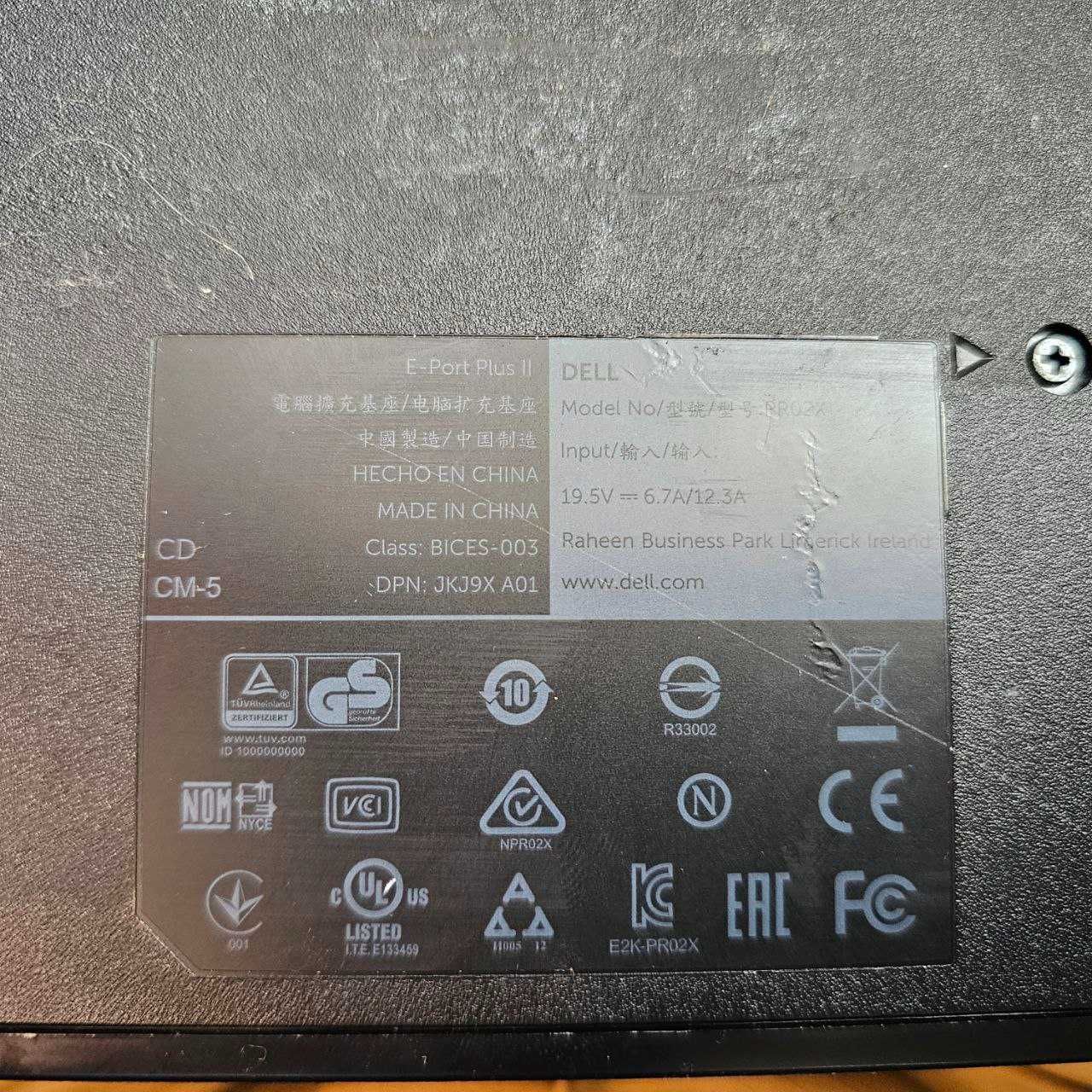 ДокСтанція DELL PRO 2x USB 3.0