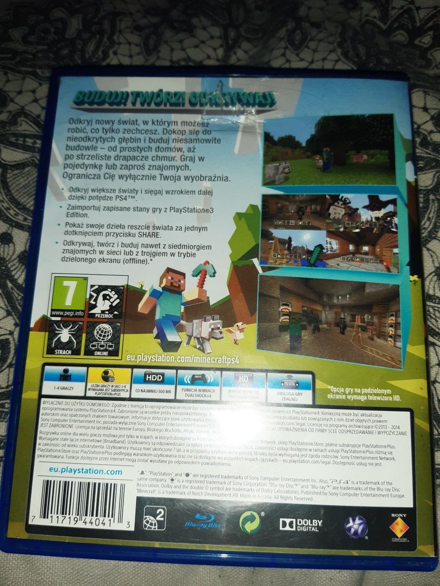 Minecraft playstation 4 edition ps4