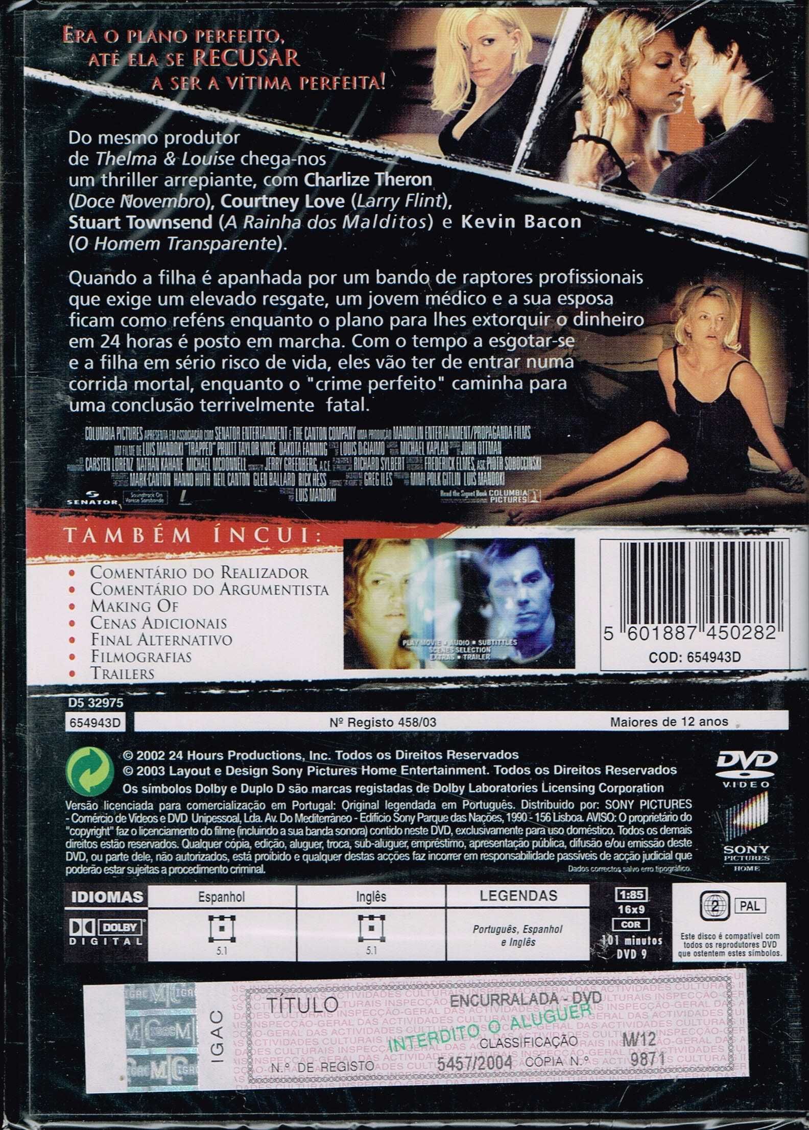 Filme em DVD: Encurralada "Trapped" (Charlize Theron) - NOVO! SELADO!