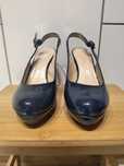 Buty unisa 39 lakierki granatowe