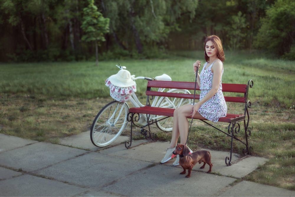 Ретро велосипед белый