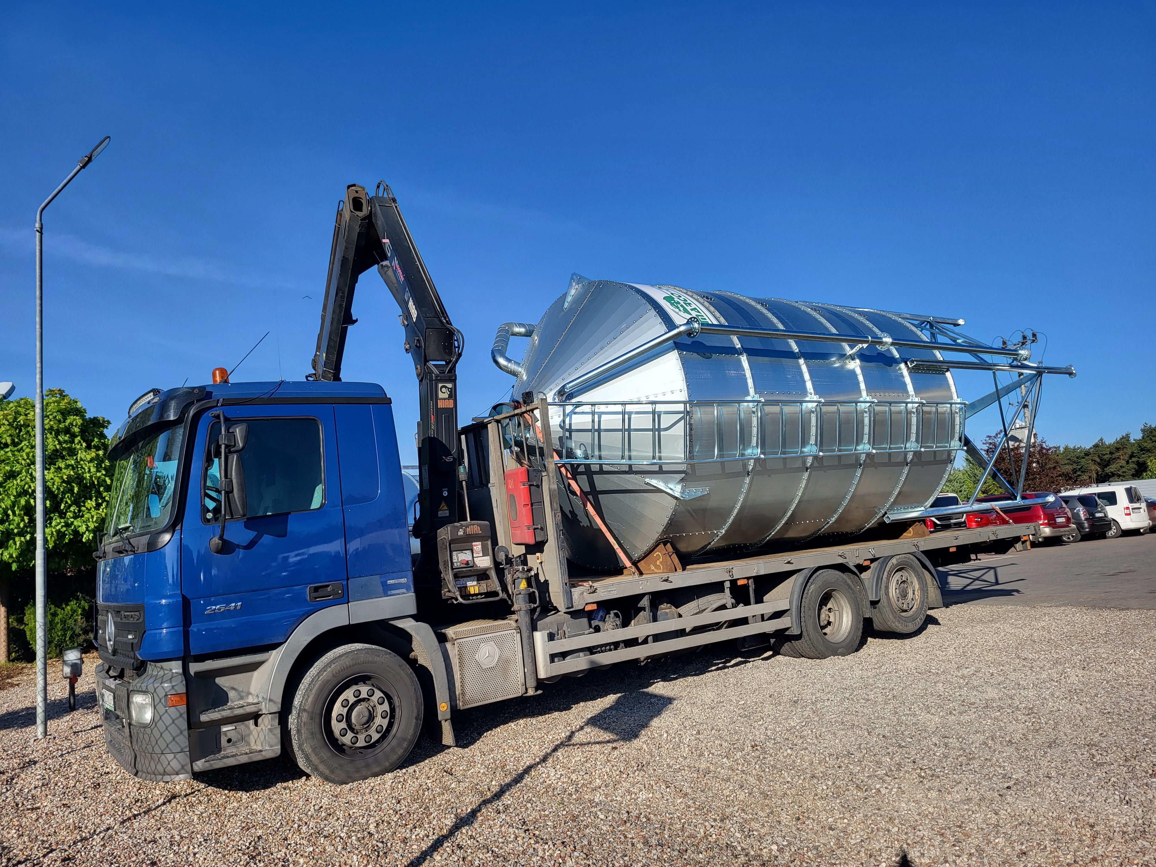 Silos 8 ton 12t 15t 20t 30t dowóz HDS paszowo zbożowy zbiornik NOWY