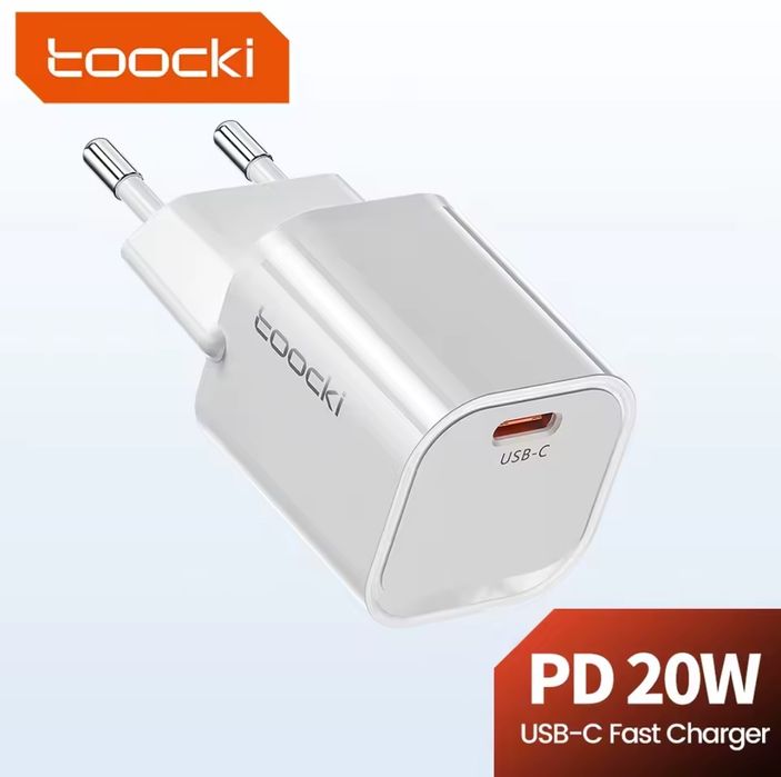 Ładowarka Toocki PD GaN Usb-C 20W iPhone Samsung