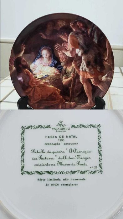 Pratos Vista Alegre - Coleção Festa de Natal